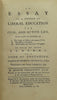 An Essay on a course of Liberal Education for Civil and Active Life