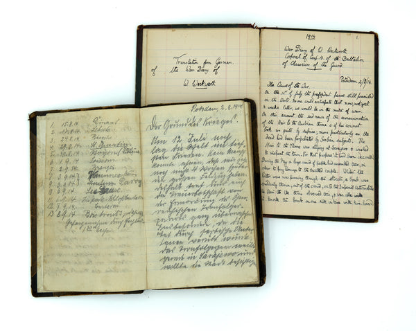 Kriegstagebuch geführt vom Oberj. W. Weckwerth
