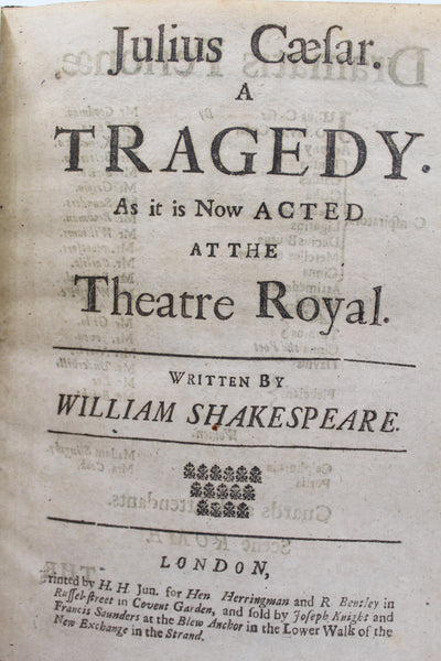 Julius Cæsar. A Tragedy.