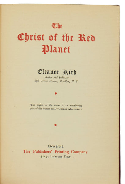 The Christ of the Red Planet