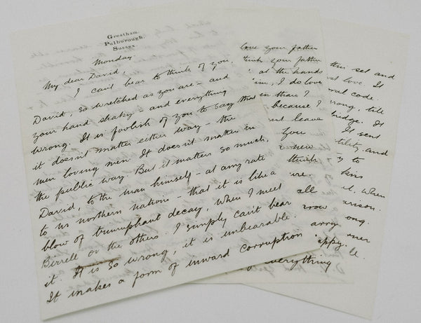 Autograph letter to David Garnett April 1915