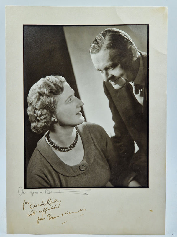 Signed wedding photograph of T.S. and Valerie Eliot two