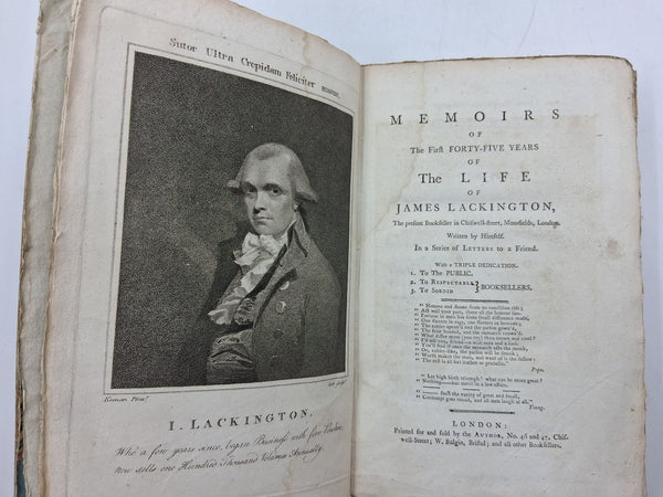 Memoirs of The First Forty-Five Years of the Life of James Lackington