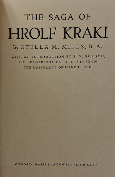 The Saga of Hrolf Kraki.