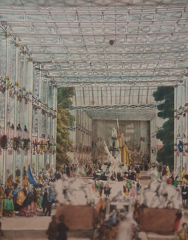 Telescopic View of the Interior of the Great Industrial Exhibition.