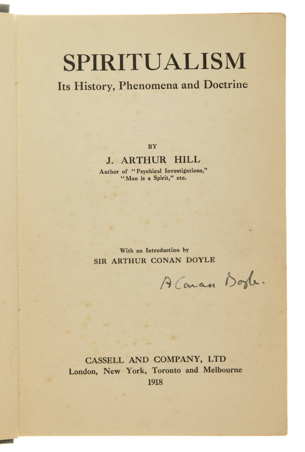 Spiritualism. Its History, Phenomena and Doctrine.
