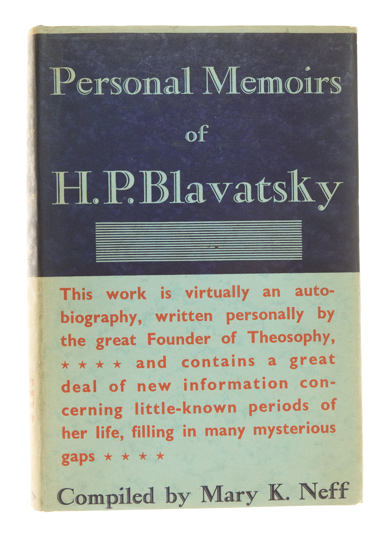 Personal Memoirs of H.P. Blavatsky.