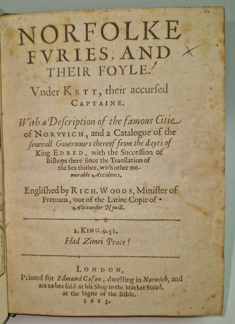 Norfolke Furies, and their Foyle