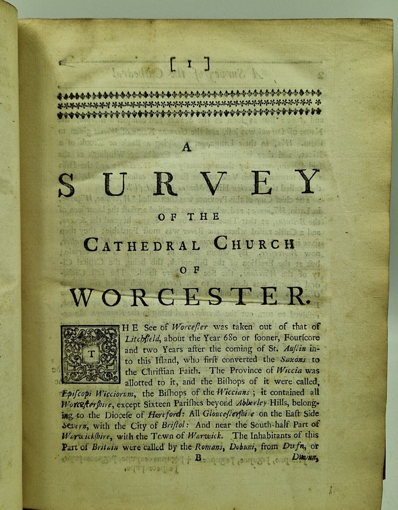 A Survey of the Cathedral-Church of Worcester