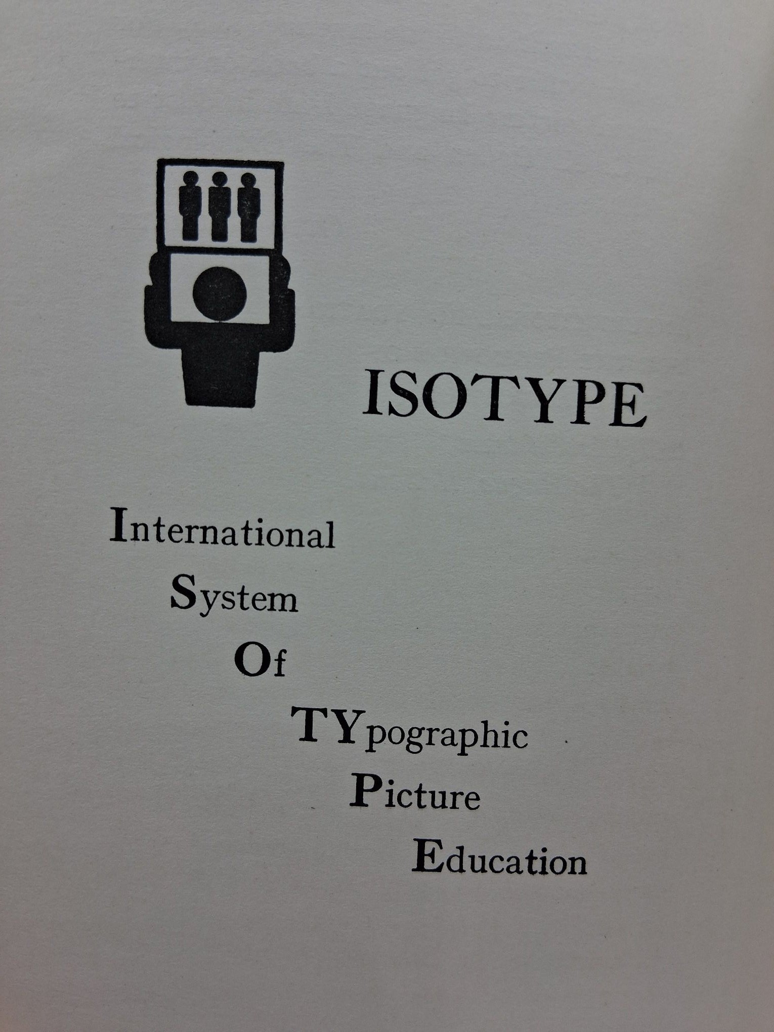 International Picture Language. The first rules of Isotype - Voewood ...