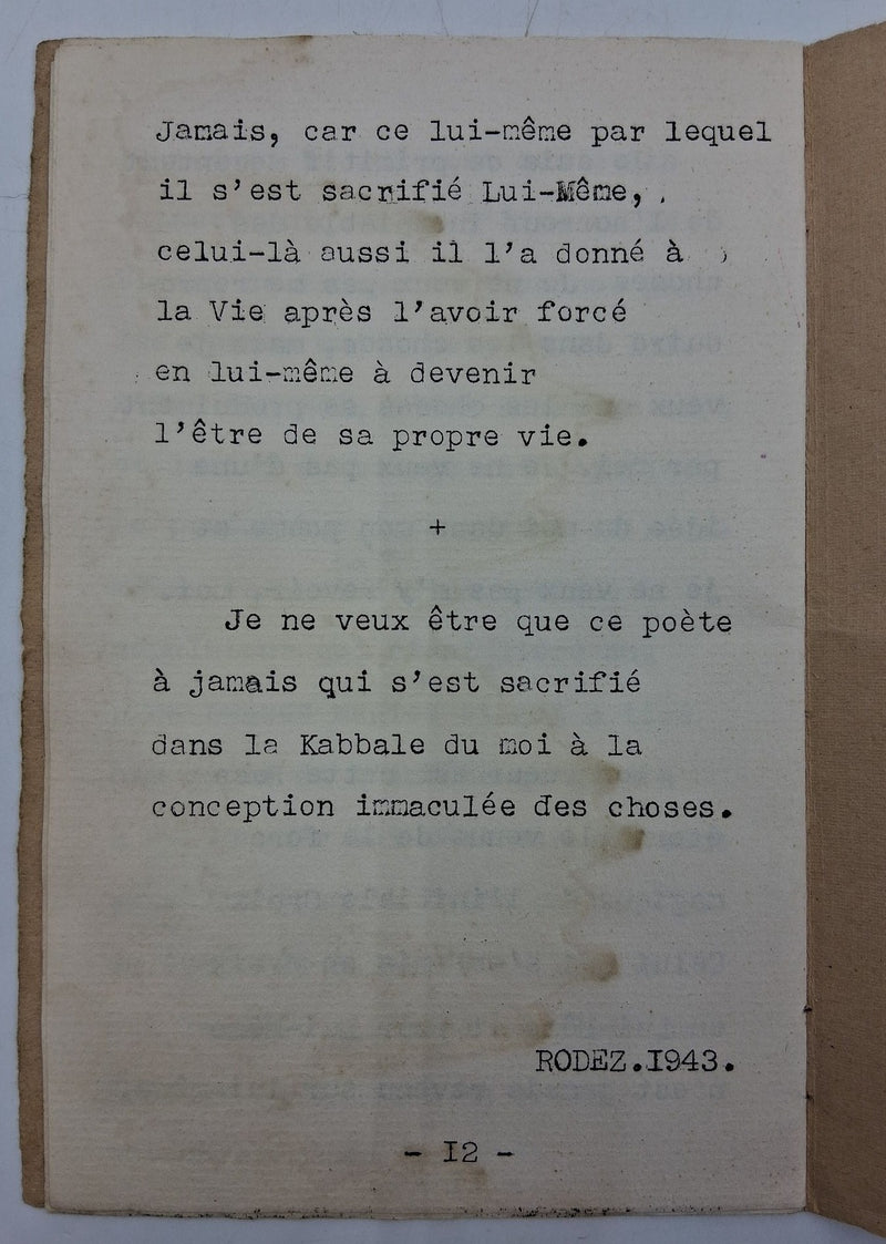 Revolte contre la Poesie