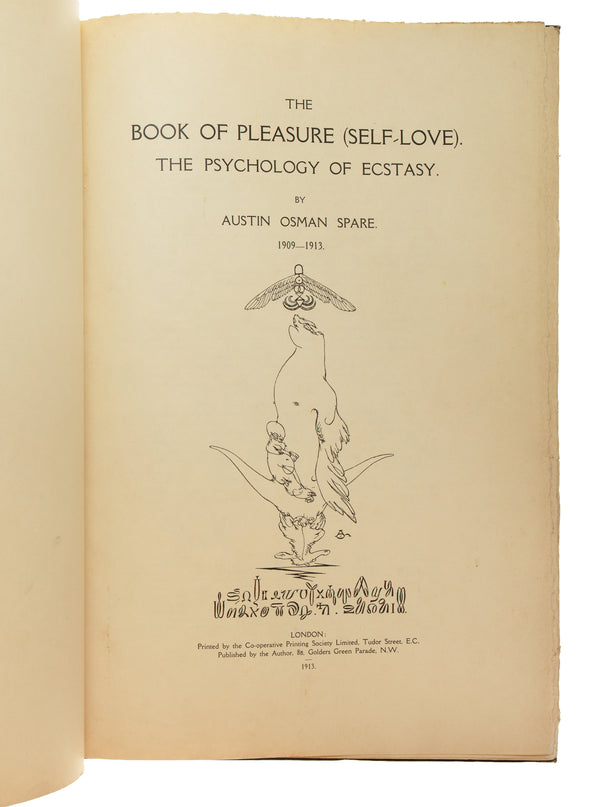 The Book of Pleasure (Self Love). The Psychology of Ecstasy.