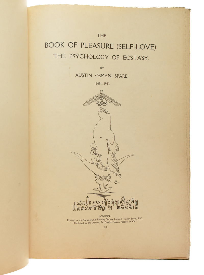 The Book of Pleasure (Self Love). The Psychology of Ecstasy.