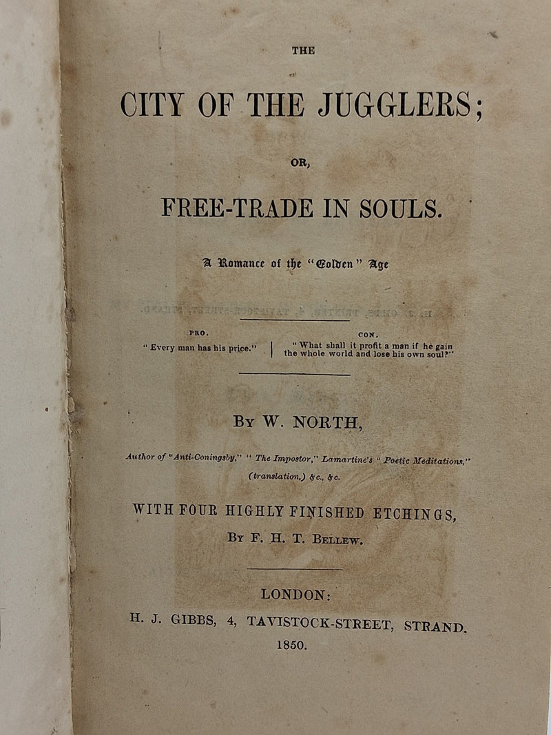 The City of the Jugglers; or, Free-Trade in Souls.