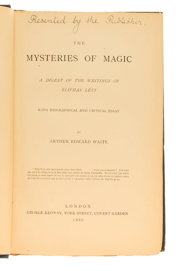 The Mysteries of Magic.