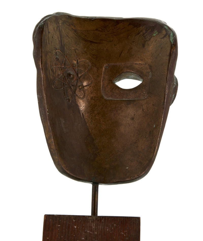 Two prototype maquettes of the BAFTA mask
