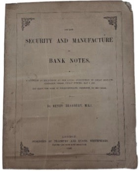 On the security and manufacture of bank notes.