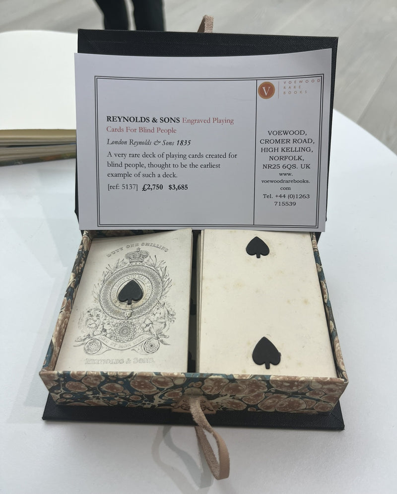 Engraved Playing Cards For Blind People