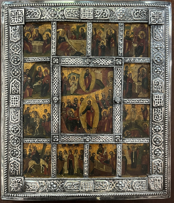 Russian Icon - 'The Twelve Feasts'