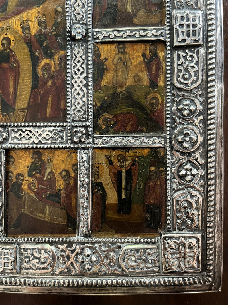 Russian Icon - 'The Twelve Feasts'