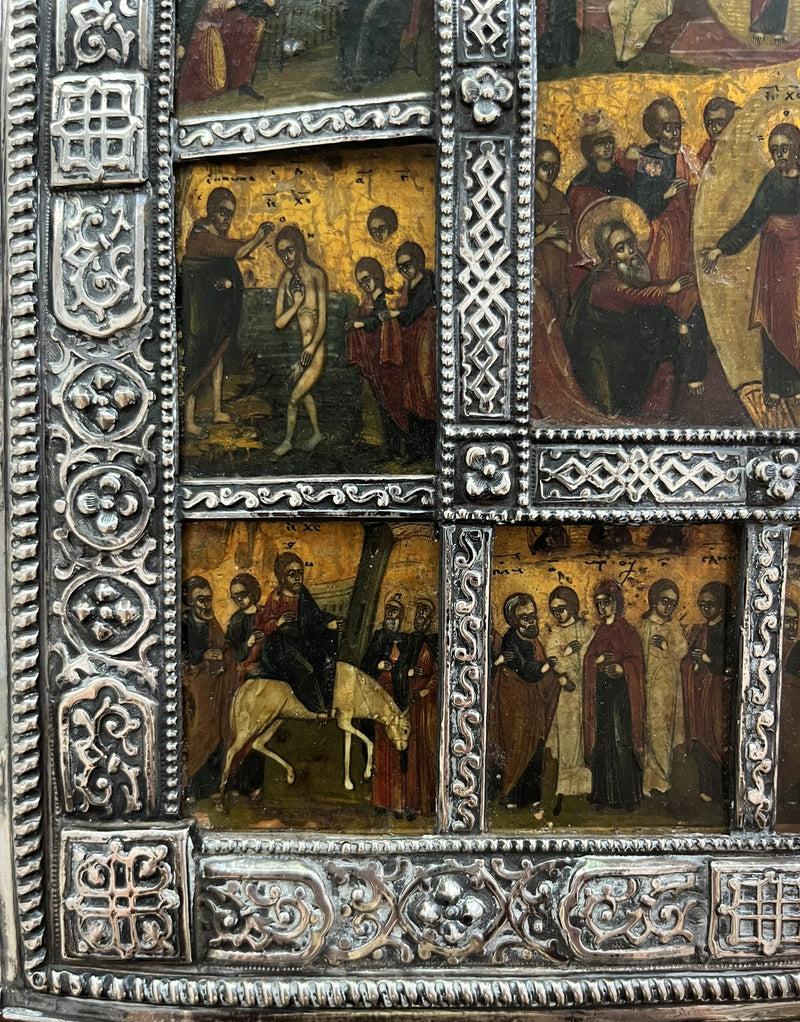 Russian Icon - 'The Twelve Feasts'