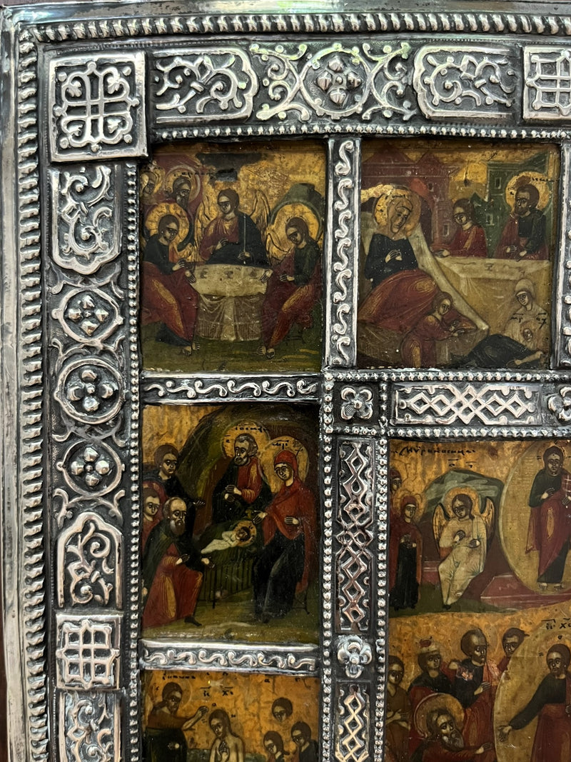 Russian Icon - 'The Twelve Feasts'