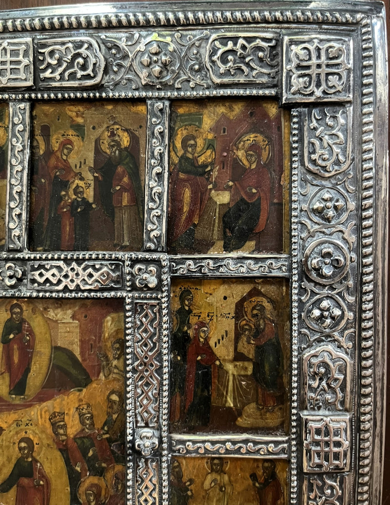 Russian Icon - 'The Twelve Feasts'