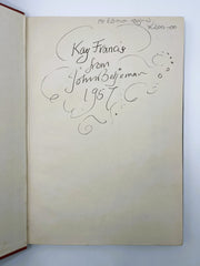 Signed front free endpaper 'Kay Francis from John Betjeman 1957' inscription.