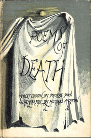 Book cover of 'Poems of Death' edited by Phoebe Pool with a draped cloth design.
