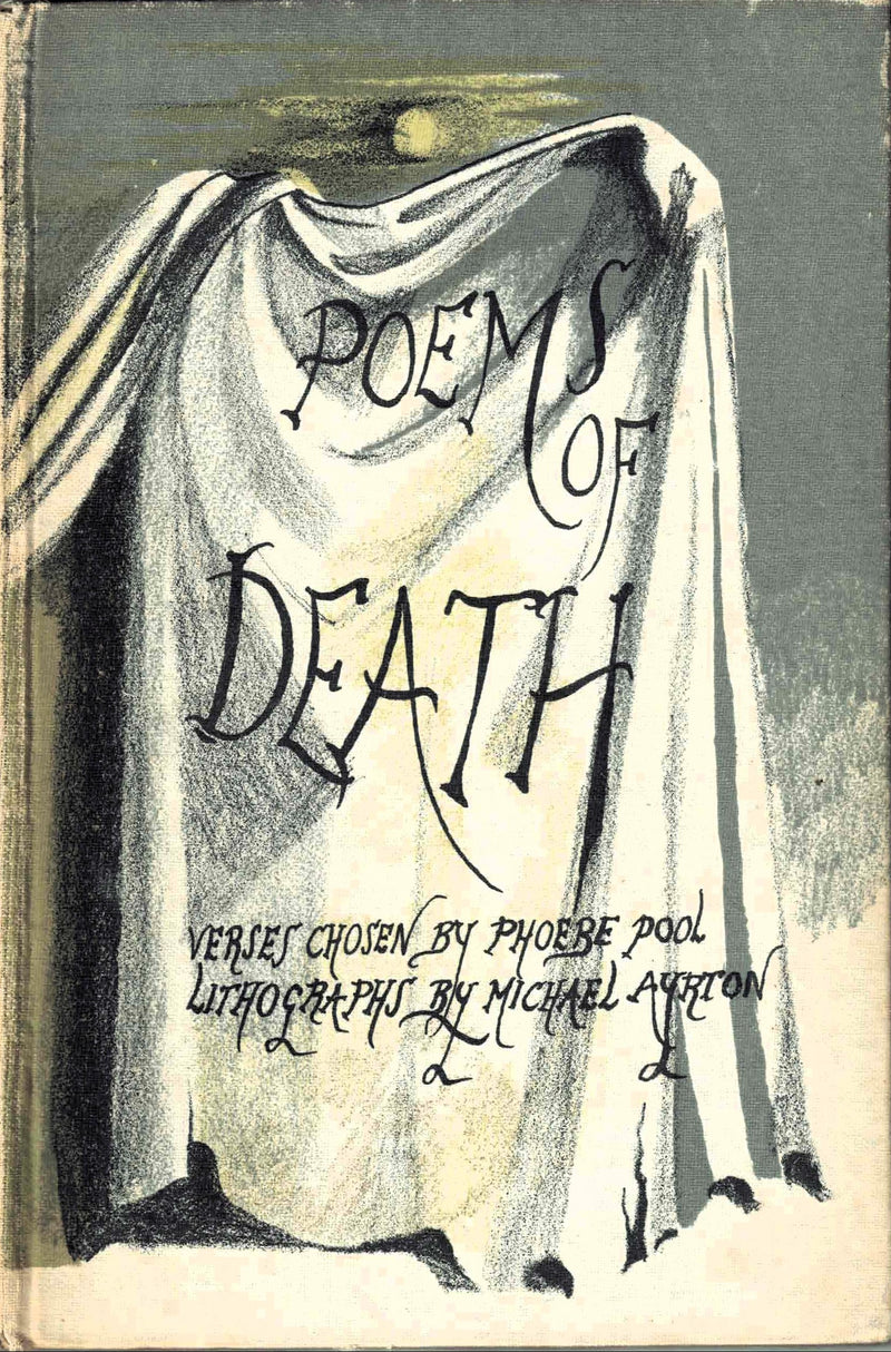 Book cover of 'Poems of Death' edited by Phoebe Pool with a draped cloth design.