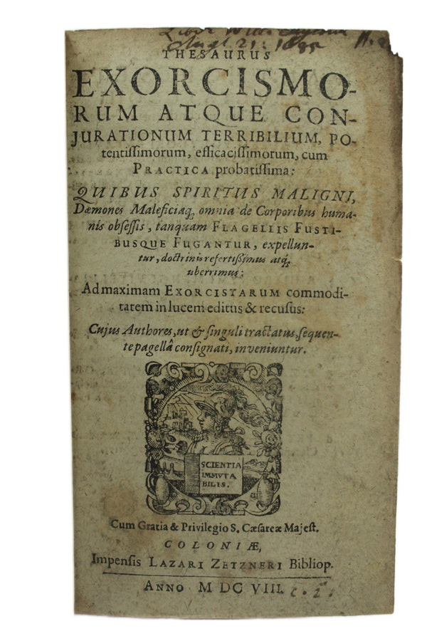 Thesaurus Exorcismorum atque conjurationum terribilium