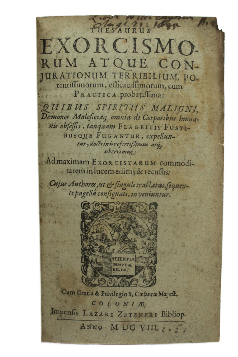 Thesaurus Exorcismorum atque conjurationum terribilium