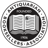 Logo of the Antiquarian Booksellers' Association with an open book design.