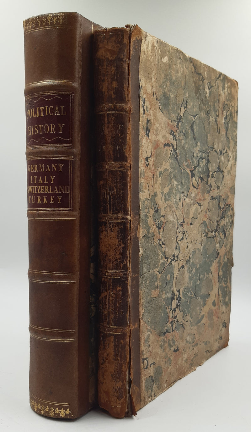 Two autograph manuscript volumes of the Political History of Europe.