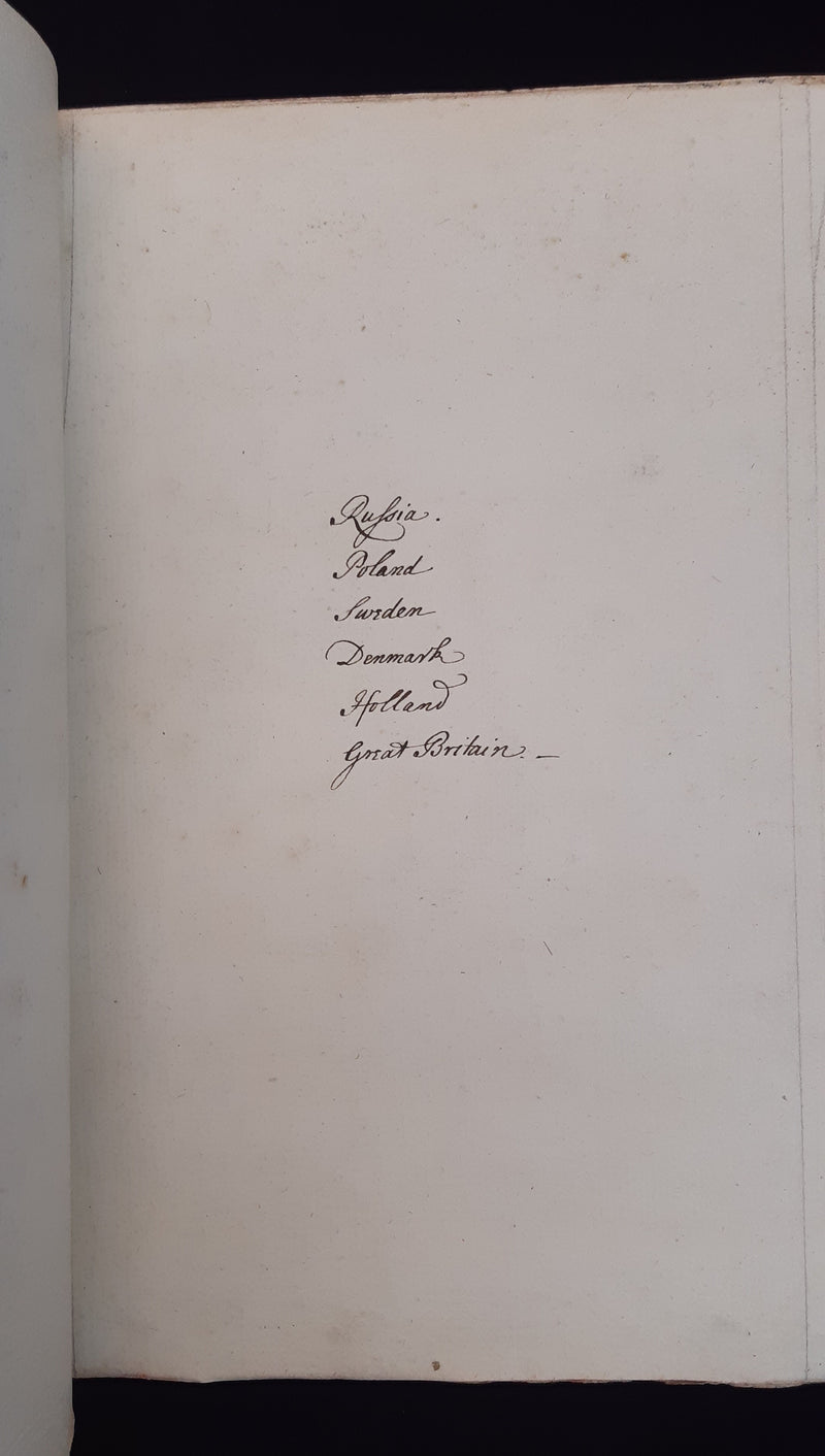 Two autograph manuscript volumes of the Political History of Europe.