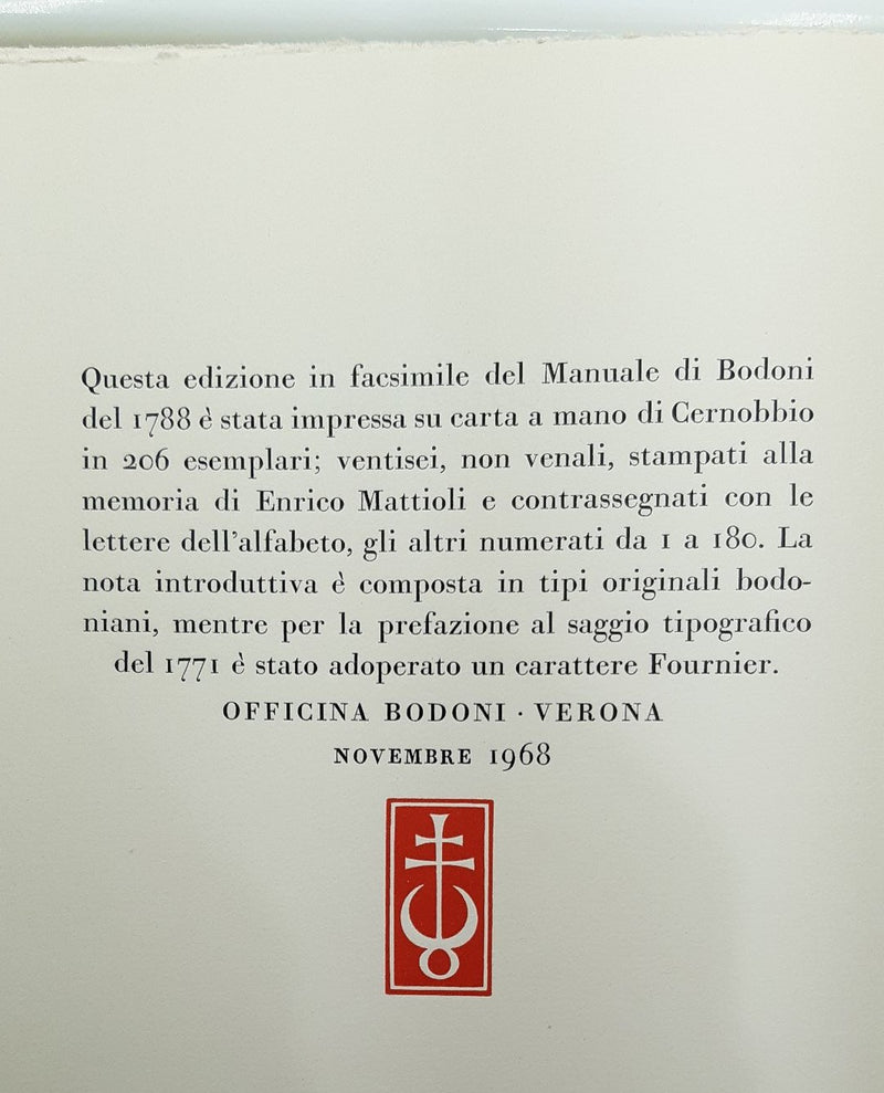 Manuale Tipografico.