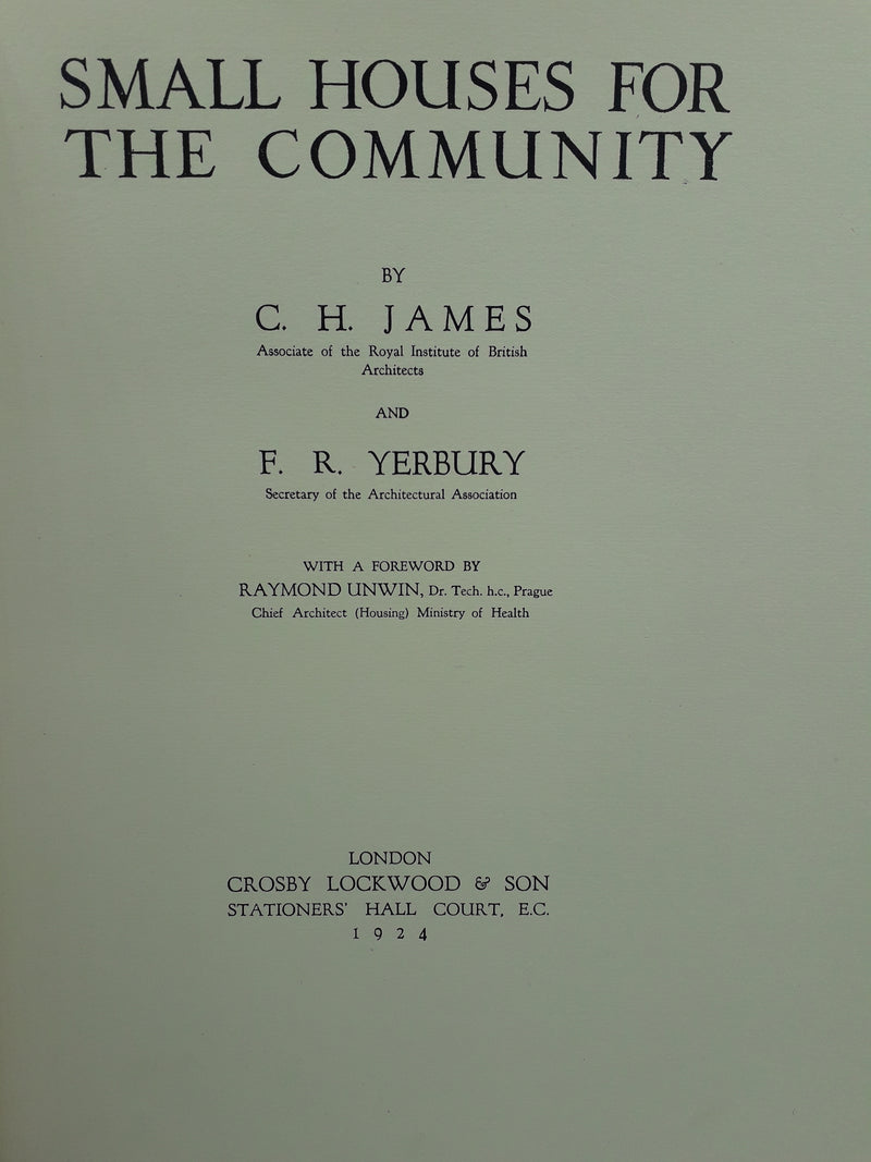 Small Homes for the Community