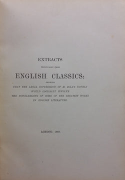 Extracts from the English classics