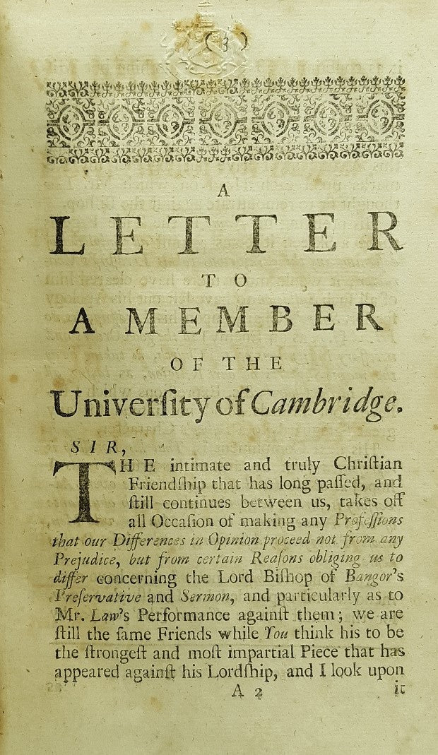 A Vindication of the Lord Bishop of Bangor and five other tracts.