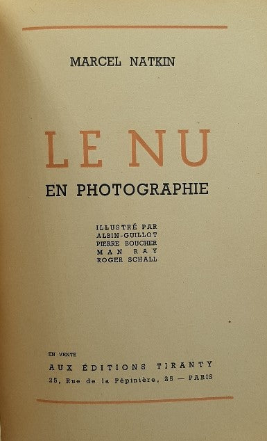 Le Nu en Photographie