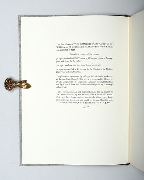The Complete Portraiture. With an Essay and Iconography by Geoffrey Keynes Kt.