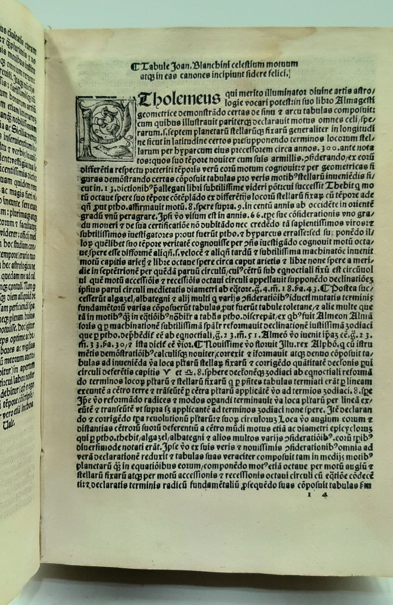 Tabule Ioa. lanchini Bononiensis cum plerisqu additionibus ac novis tabellis nup impresse per L. Gauricū Neapolit, castigate Venetijs.