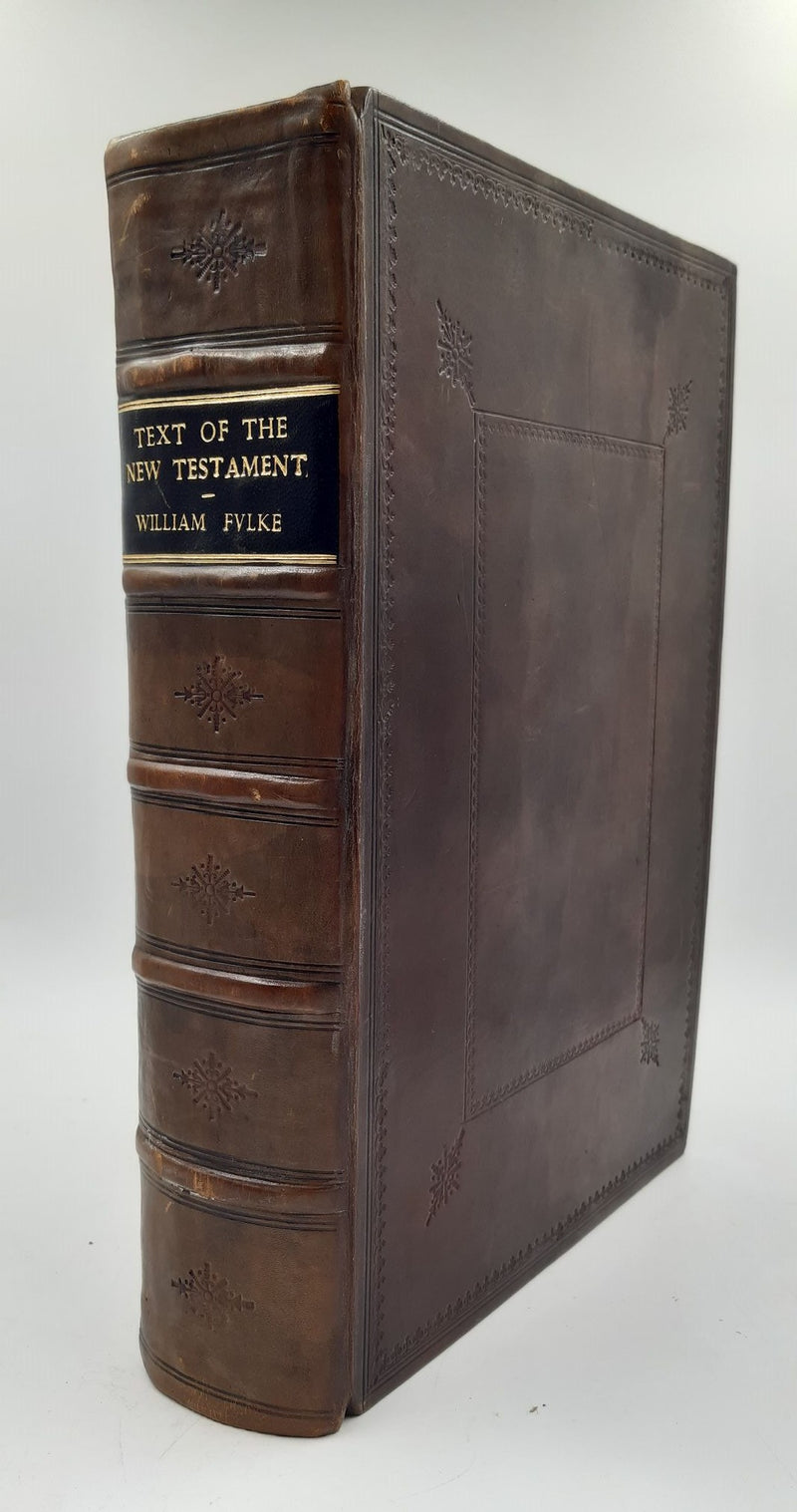 The Text of the New Testament of Jesus Christ, translated out of the vulgar Latie by the Papists of the traiterous Seminarie at Rhemes.