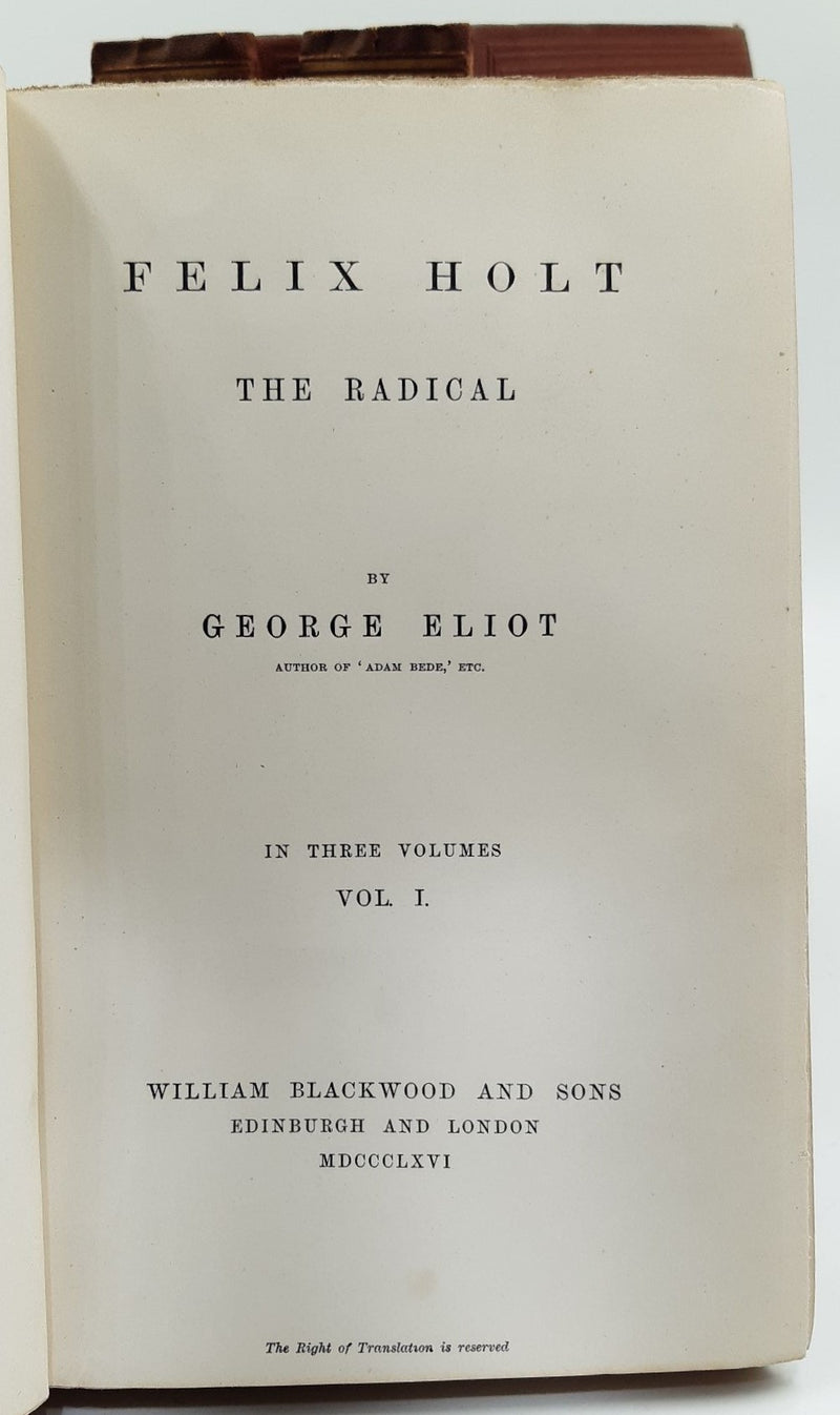 Felix Holt. The Radical.